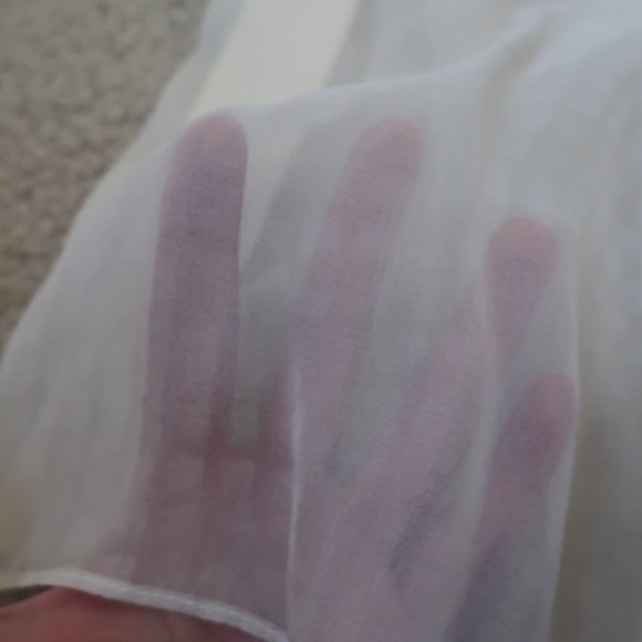 WAYNE COOPER Wrap Dress Silk Size 2 - Cream/Wedding/Bridal/Engagement - Picture 6 of 9